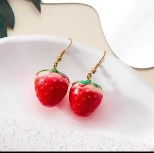 Strawberry‎ Earrings Women's New f41